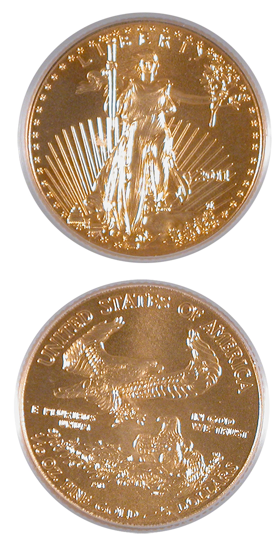 2011 $5 American Gold Eagle PCGS MS-70 25th Anniversary First Strike DC